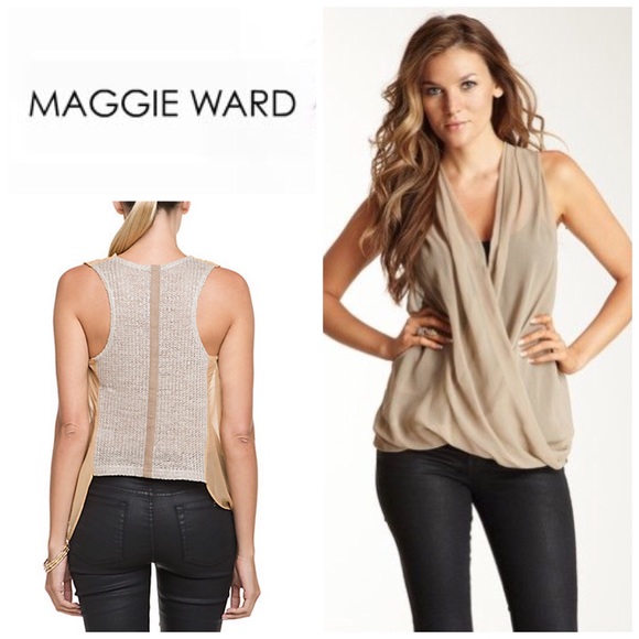 Maggie Ward knit back draped top - Picture 1 of 4